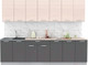 Миниатюра изображения товара Кухонный гарнитур Интерлиния Мила Лайт 2.8 (вудлайн кремовый/антрацит/бискайская сосна)