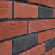 Миниатюра изображения товара Декоративный камень бетонный Petra Клинкерный кирпич 15П3 (кирпичный/темно-серый)