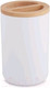 Миниатюра изображения товара Стакан для зубной щетки и пасты Альтернатива Бамбук / М8055 (белый)