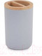 Миниатюра изображения товара Стакан для зубной щетки и пасты Альтернатива Бамбук / М8057 (серый)