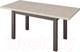 Миниатюра изображения товара Обеденный стол Senira Кастусь 120-160x75 (дуб выбеленный/венге)