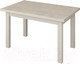 Миниатюра изображения товара Обеденный стол Senira Кастусь 100-130x60 (дуб выбеленный/белый)