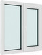 Миниатюра изображения товара Окно ПВХ Brusbox Roto NX Двухстворчатое Поворотно-откидное правое 3 стекла (1600x1600x70)