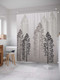 Миниатюра изображения товара Шторка-занавеска для ванны JoyArty Деревья в тумане / sc_19688