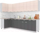 Миниатюра изображения товара Кухонный гарнитур Интерлиния Мила Лайт 1.2x3.0 (вудлайн кремовый/антрацит/бискайская сосна)