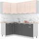 Миниатюра изображения товара Кухонный гарнитур Интерлиния Мила Лайт 1.2x2.1 (вудлайн кремовый/антрацит/бискайская сосна)