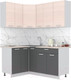 Миниатюра изображения товара Кухонный гарнитур Интерлиния Мила Лайт 1.2x1.7 (вудлайн кремовый/антрацит/бискайская сосна)