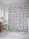 Миниатюра изображения товара Шторка-занавеска для ванны JoyArty Кошачья нежность / sc_21699