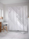 Миниатюра изображения товара Шторка-занавеска для ванны JoyArty Серые формы / sc_20872