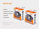 Миниатюра изображения товара Фонарь Fenix Light HL40RGY (серый)