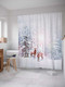 Миниатюра изображения товара Шторка-занавеска для ванны JoyArty Олени в снегу / sc_78647