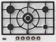 Миниатюра изображения товара Газовая варочная панель Korting HG 761 CTSI