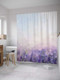 Миниатюра изображения товара Шторка-занавеска для ванны JoyArty Сиреневые цветы / sc_39833
