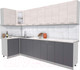 Миниатюра изображения товара Кухонный гарнитур Интерлиния Мила 12x30 (вудлайн кремовый/антрацит/бискайская сосна)