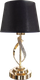 Миниатюра изображения товара Прикроватная лампа Лючия Стразы 323 (золото/серебристый/черный)