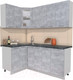 Миниатюра изображения товара Кухонный гарнитур Интерлиния Мила 12x19 (бетон/бетон/кастилло темный)
