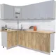 Миниатюра изображения товара Кухонный гарнитур Interline Мила 12x23 (серебристый/дуб золотой/дуб бунратти)