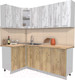 Миниатюра изображения товара Кухонный гарнитур Интерлиния Мила 12x20 (дуб белый/дуб золотой/дуб бунратти)