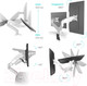 Миниатюра изображения товара Кронштейн для монитора Onkron G160W (белый)