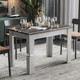 Миниатюра изображения товара Обеденный стол ТриЯ Промо тип 4 (белый/ателье темный)