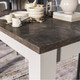 Миниатюра изображения товара Обеденный стол ТриЯ Промо тип 4 (белый/ателье темный)