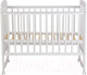 Миниатюра изображения товара Детская кроватка Polini Kids Simple 304 / 0003109-04 (белый)