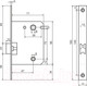 Миниатюра изображения товара Защелка врезная с фиксацией Аллюр Арт L7050S MAB (матовая бронза)
