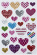 Миниатюра изображения товара Набор наклеек Юнландия Сердца / 661832