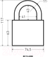 Миниатюра изображения товара Замок навесной Аллюр ВС1Ч-4508