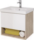 Миниатюра изображения товара Тумба под умывальник Dreja Perfecto 60 / 99.0811 (дуб эврика/белый глянец)