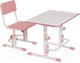 Миниатюра изображения товара Парта+стул Polini Kids Simple / 0002441.69 (белый/розовый)