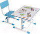 Миниатюра изображения товара Парта+стул Polini Kids Simple / 0002441.17 (белый/синий)