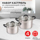 Миниатюра изображения товара Набор кастрюль Pomi d'Oro Caro / PSS-640029
