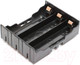 Миниатюра изображения товара Бокс для элементов питания Robiton BH3/18650-pins