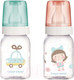 Миниатюра изображения товара Бутылочка для кормления Canpol С рисунком / 42/202 (120мл, розовый/бирюзовый)