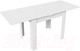Миниатюра изображения товара Обеденный стол ТриЯ Промо тип 3 (белый/белый)