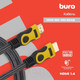 Миниатюра изображения товара Кабель Buro HDMI 19M-19M BRAID (1.8м)