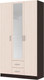 Миниатюра изображения товара Шкаф Стендмебель Трио трехстворчатый (дуб белфорт/венге)