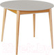 Миниатюра изображения товара Обеденный стол ТехКомПро Арека К950 95x95-125 / 121377 (бук/тон шале/тон подстолья 2/ножка 8)