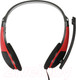 Миниатюра изображения товара Наушники-гарнитура Оклик HS-M150 (черный/красный)
