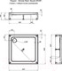 Миниатюра изображения товара Душевой поддон Aquanet GL180 80x18 / 265568