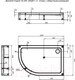 Миниатюра изображения товара Душевой поддон Aquanet GL180 120x80x18 R / 265567
