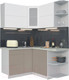 Миниатюра изображения товара Кухонный гарнитур Интерлиния Мила Матте 1.5x1.4 А правая (белый/луна/опал светлый)