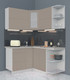 Миниатюра изображения товара Кухонный гарнитур Интерлиния Мила Матте 1.5x1.4 А правая (луна/луна/травертин серый)