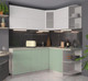 Миниатюра изображения товара Кухонный гарнитур Интерлиния Мила Матте 1.5x1.9 А правая (белый/мята/опал светлый)