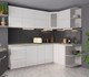 Миниатюра изображения товара Кухонный гарнитур Интерлиния Мила Матте 1.5x2.3 А правая (белый/белый/опал светлый)