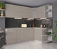 Миниатюра изображения товара Кухонный гарнитур Интерлиния Мила Матте 1.5x2.3 А правая (луна/луна/травертин серый)
