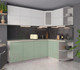 Миниатюра изображения товара Кухонный гарнитур Интерлиния Мила Матте 1.5x2.3 А правая (белый/мята/опал светлый)
