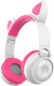 Миниатюра изображения товара Наушники детские Qumo Party Cat ВТ 0025 (белый/розовый)