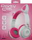 Миниатюра изображения товара Наушники детские Qumo Party Cat ВТ 0025 (белый/розовый)